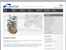 Tablet Screenshot of procoil.com.sg